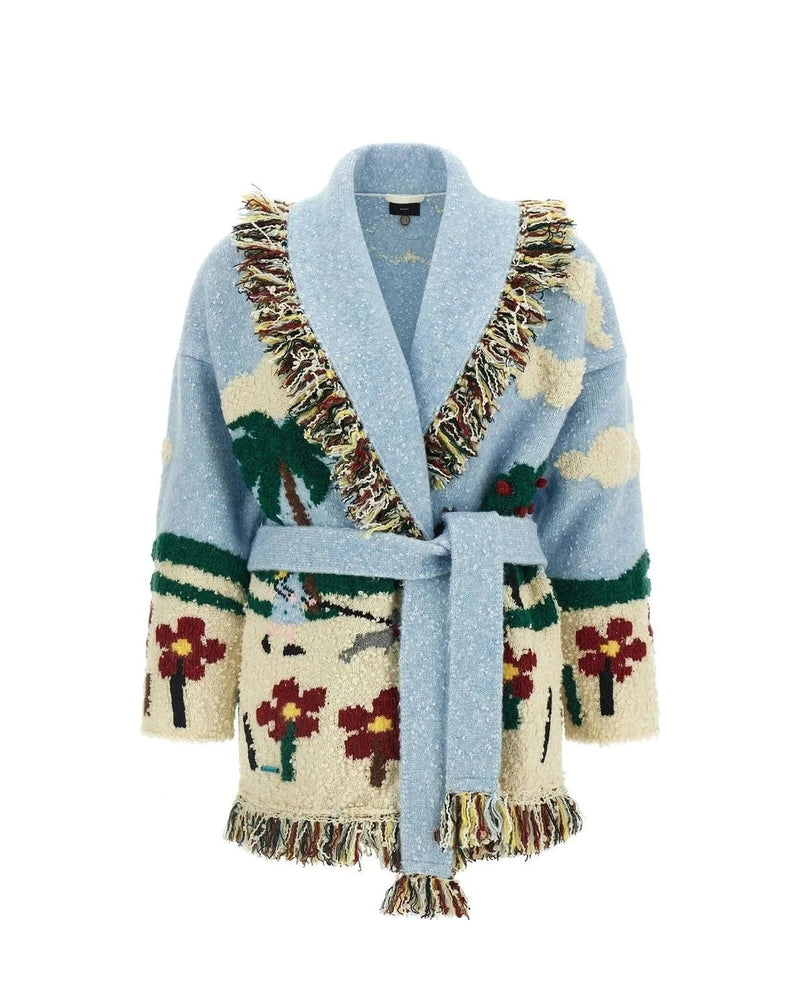 Alanui Cardigan in multicolor, Virgin Wool