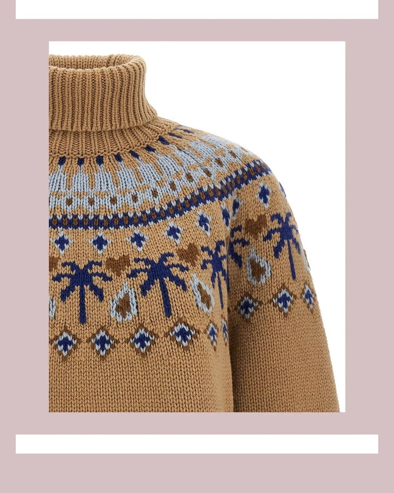 Alanui Sweater in beige, Virgin Wool — view 3
