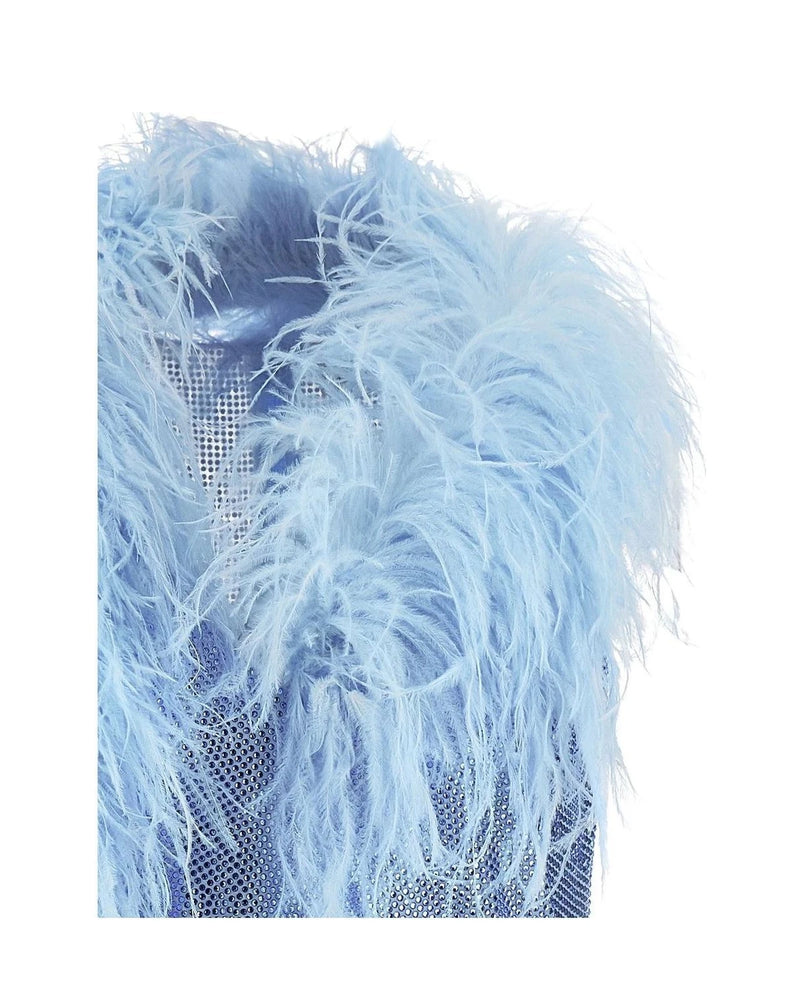 Giuseppe Di Morabito Dresse in blue, Polyamide — view 4