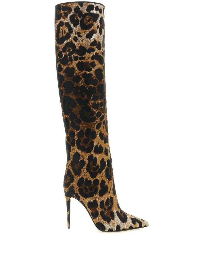 Dolce & Gabbana Knee High Boots in multicolor, Polyester