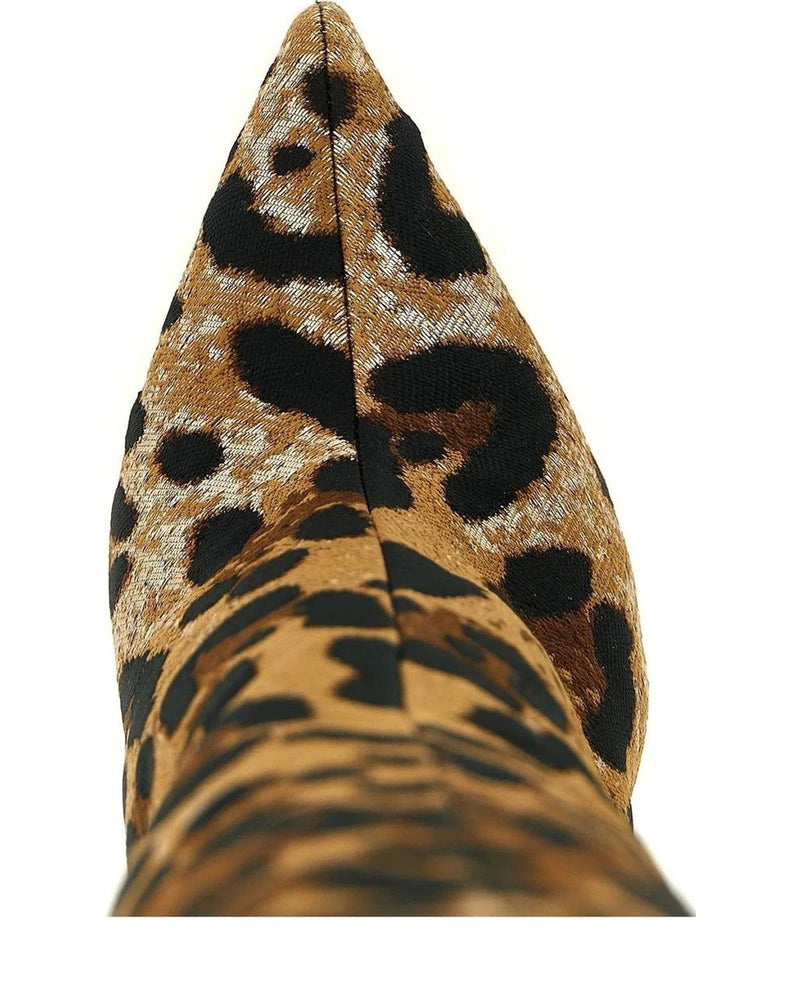 Dolce & Gabbana Knee High Boots in multicolor, Polyester — view 4