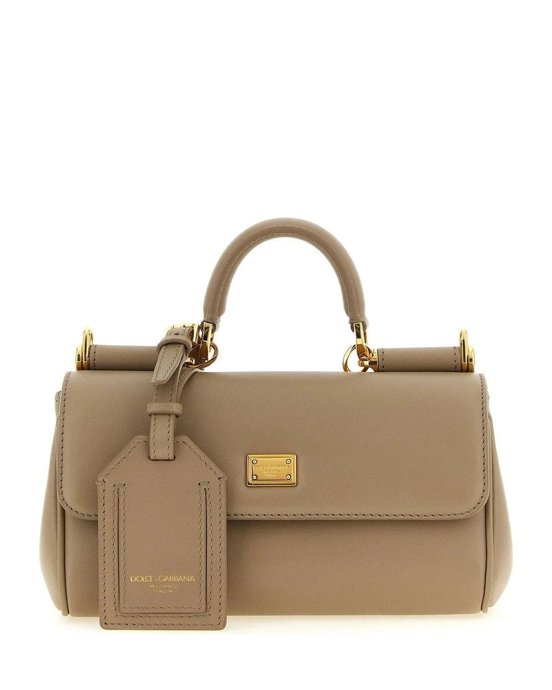 Dolce & Gabbana Satchel Bag in beige, Calf Leather