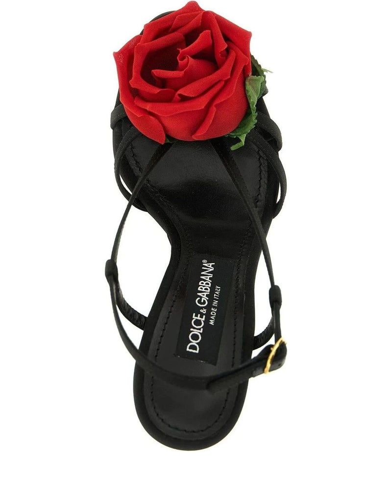 Dolce & Gabbana Sandals in black, Viscose — view 4