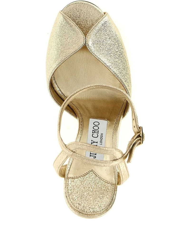 Jimmy Choo Sandals in gold, Goat Leather — view 4