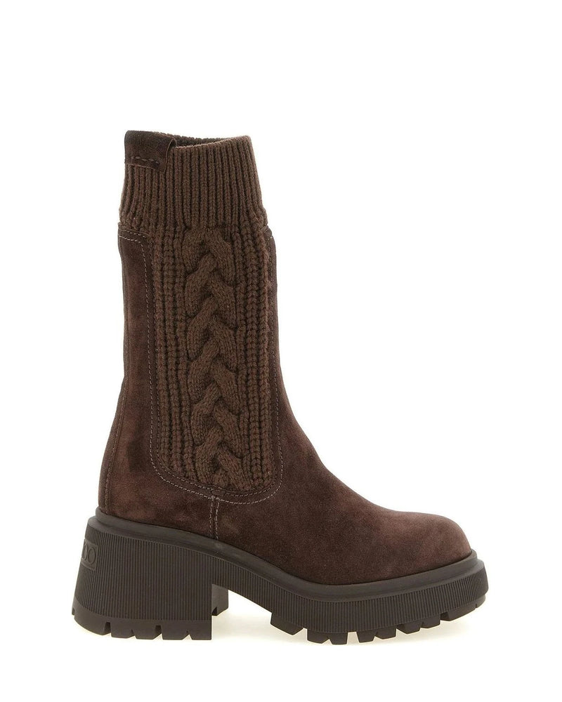 Jimmy Choo Ankle Boots in brown, Lamb Leather