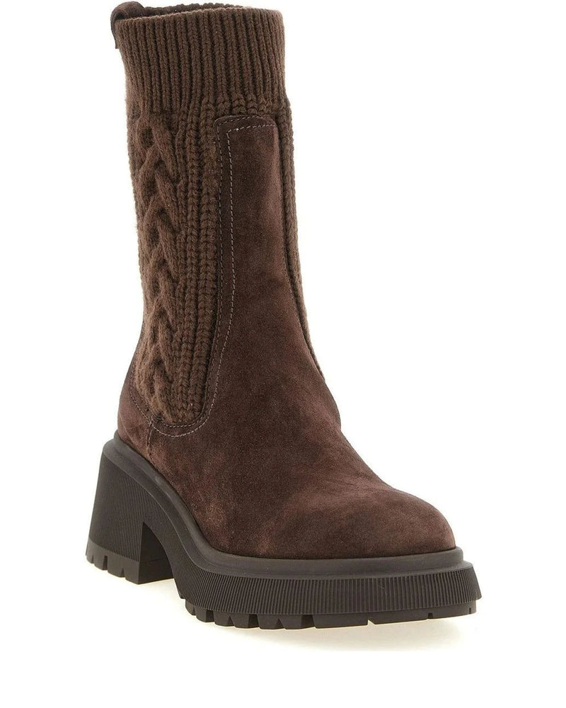 Jimmy Choo Ankle Boots in brown, Lamb Leather — view 2