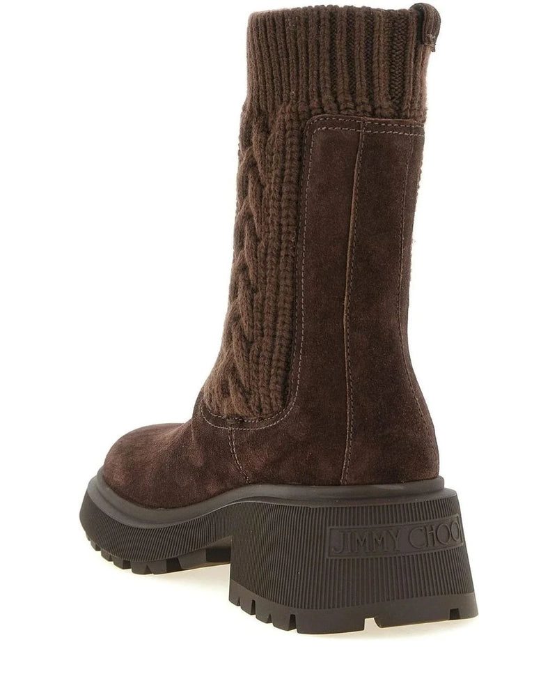 Jimmy Choo Ankle Boots in brown, Lamb Leather — view 3