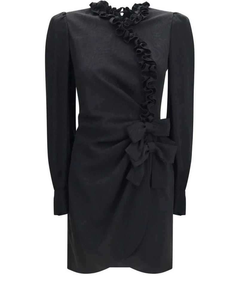 Alessandra Rich Dresse in black, Silk