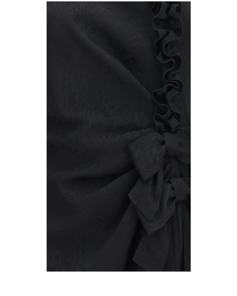 Alessandra Rich Dresse in black, Silk — view 3