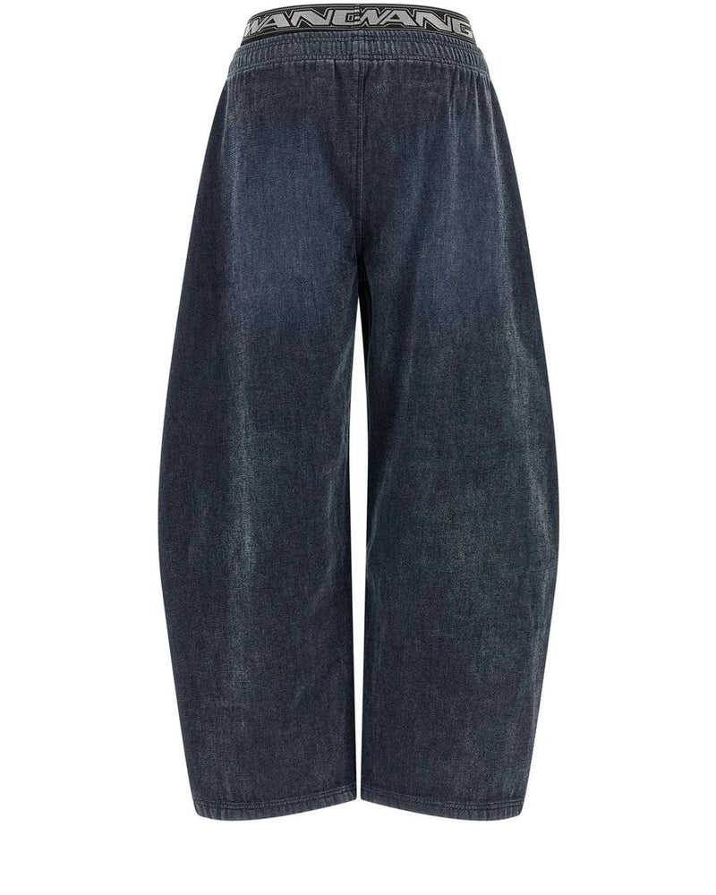 Alexander Wang Trouser in navy, Cotton — view 2