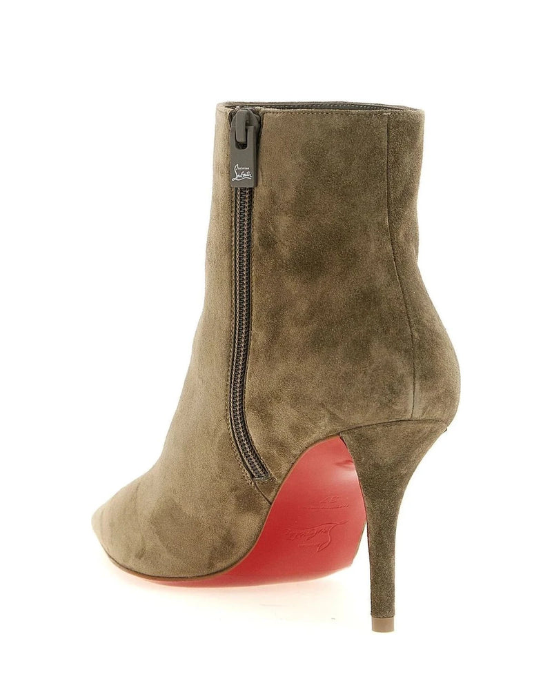 Christian Louboutin Ankle Boots in beige, Calfskin Leather — view 3