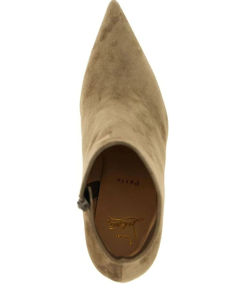 Christian Louboutin Ankle Boots in beige, Calfskin Leather — view 4