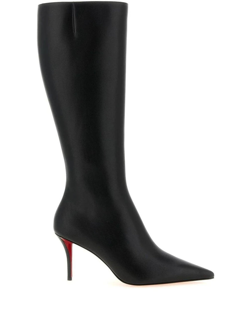 Christian Louboutin Knee High Boots in black, Calfskin Leather