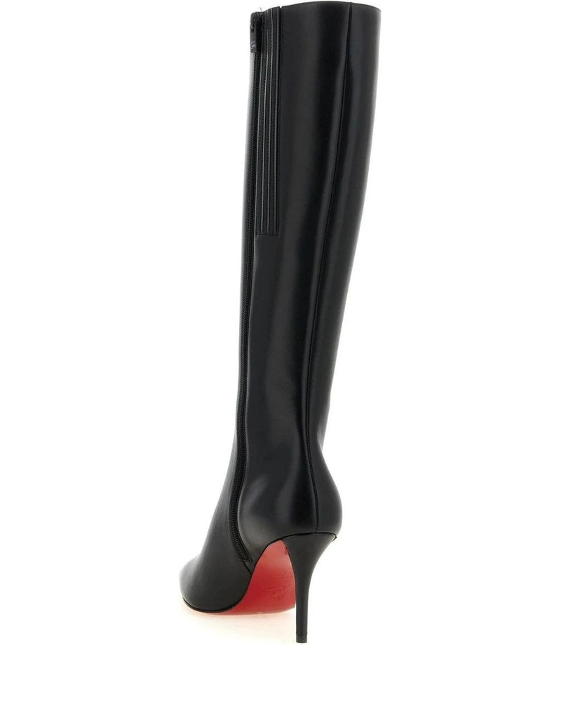 Christian Louboutin Knee High Boots in black, Calfskin Leather — view 3