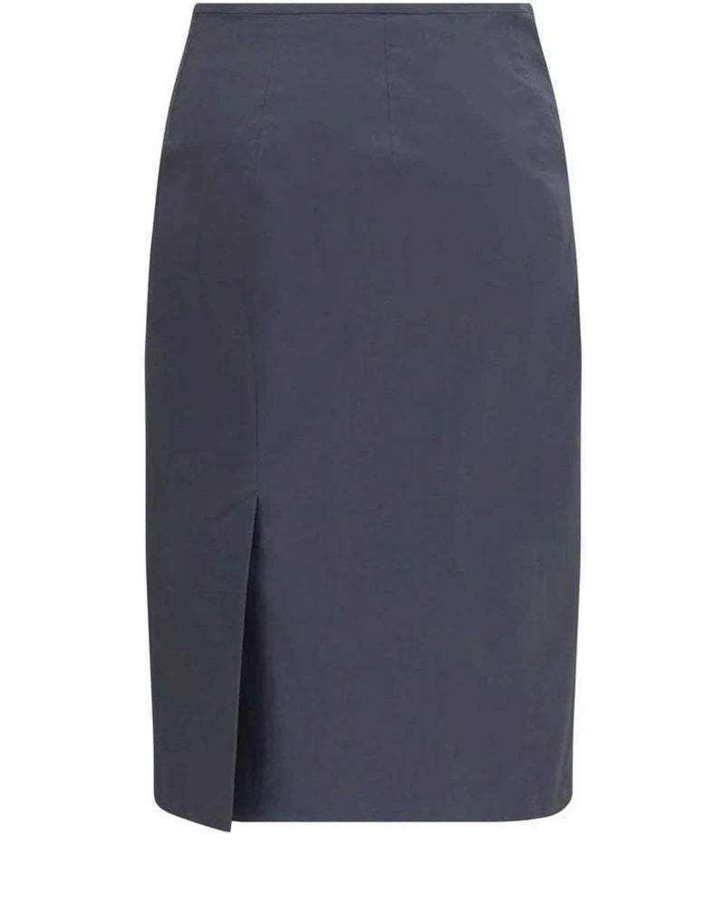 Miu Miu Skirt in gray, Cotton — view 2