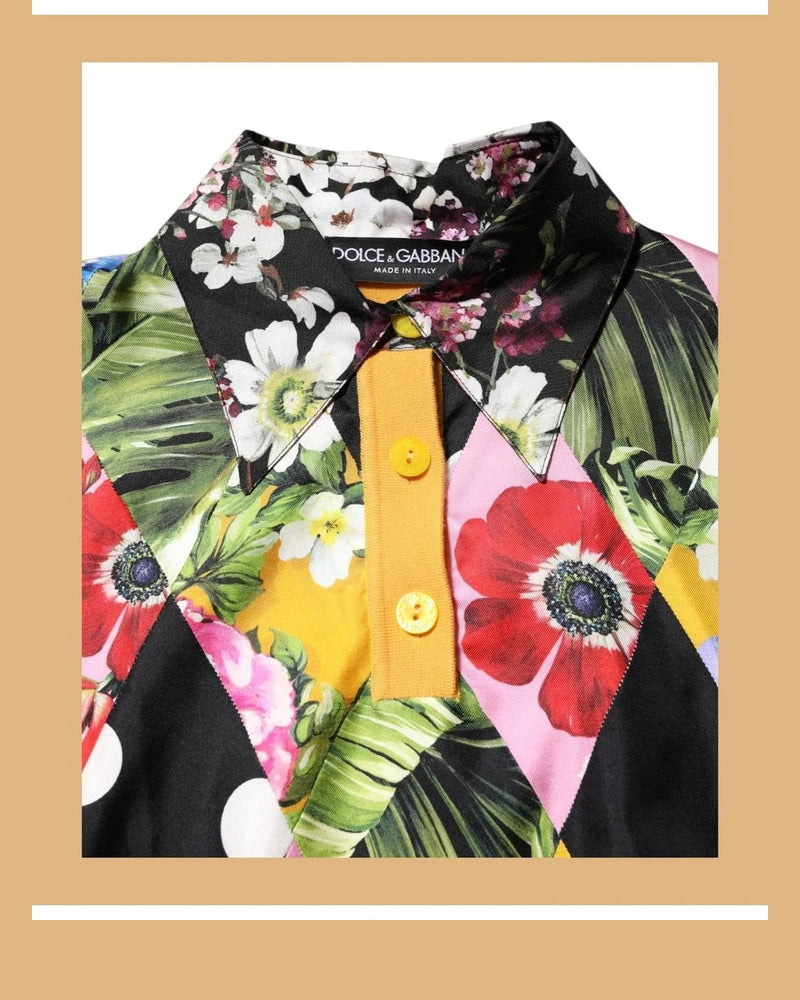 Dolce & Gabbana Polo in multicolor, Cashmere — view 5