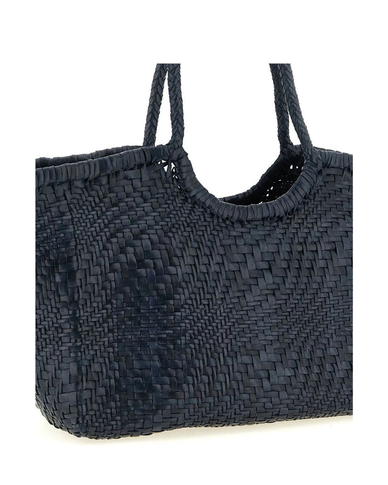 Dragon Diffusion Tote Bag in blue, Calfskin Leather — view 3