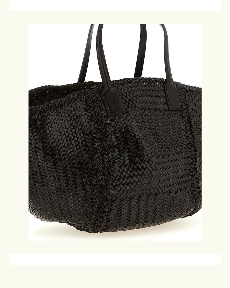 Dragon Diffusion Tote Bag in brown, Calfskin Leather — view 3