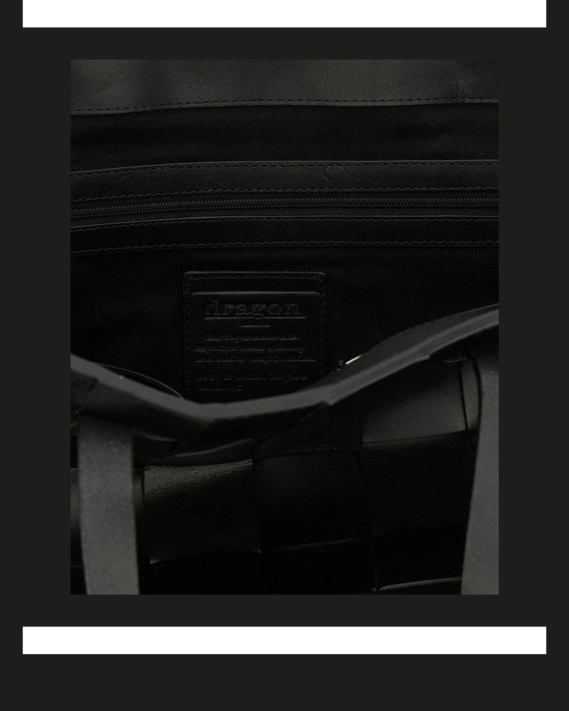 Dragon Diffusion Tote Bag in black, Calfskin Leather — view 4