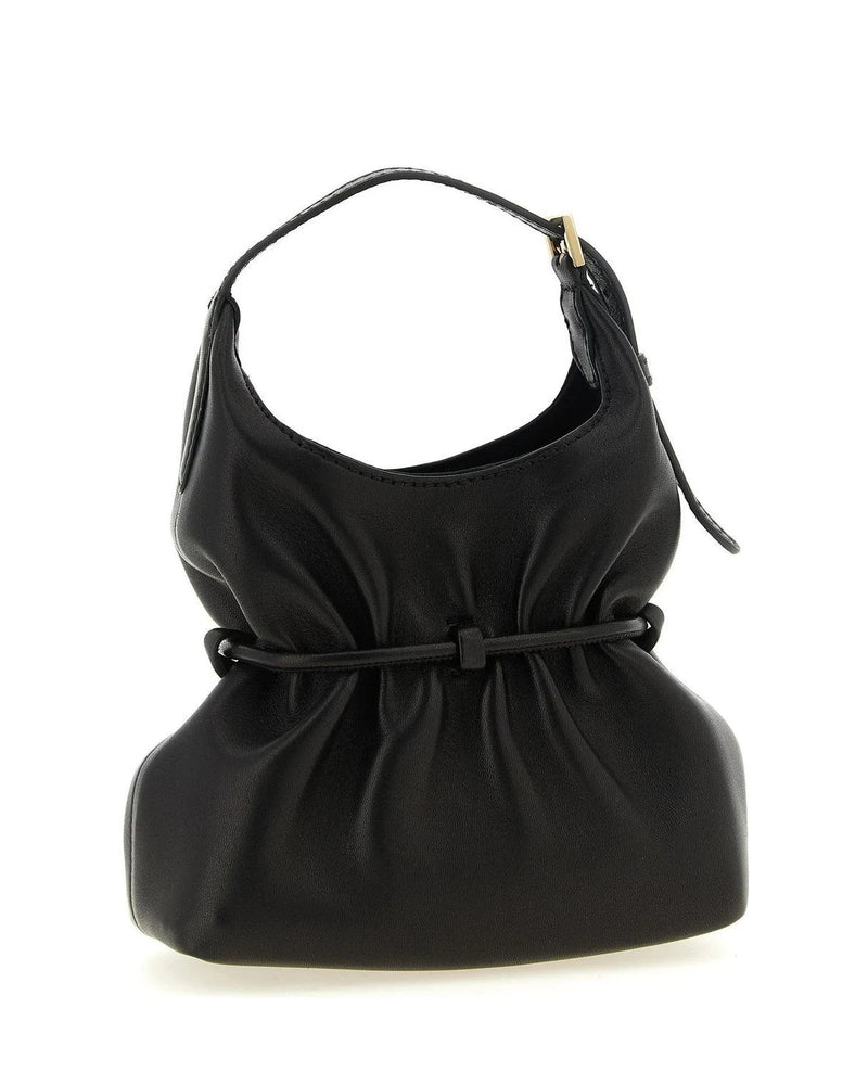 Balmain Hobo Bag in black, Lamb Leather — view 2