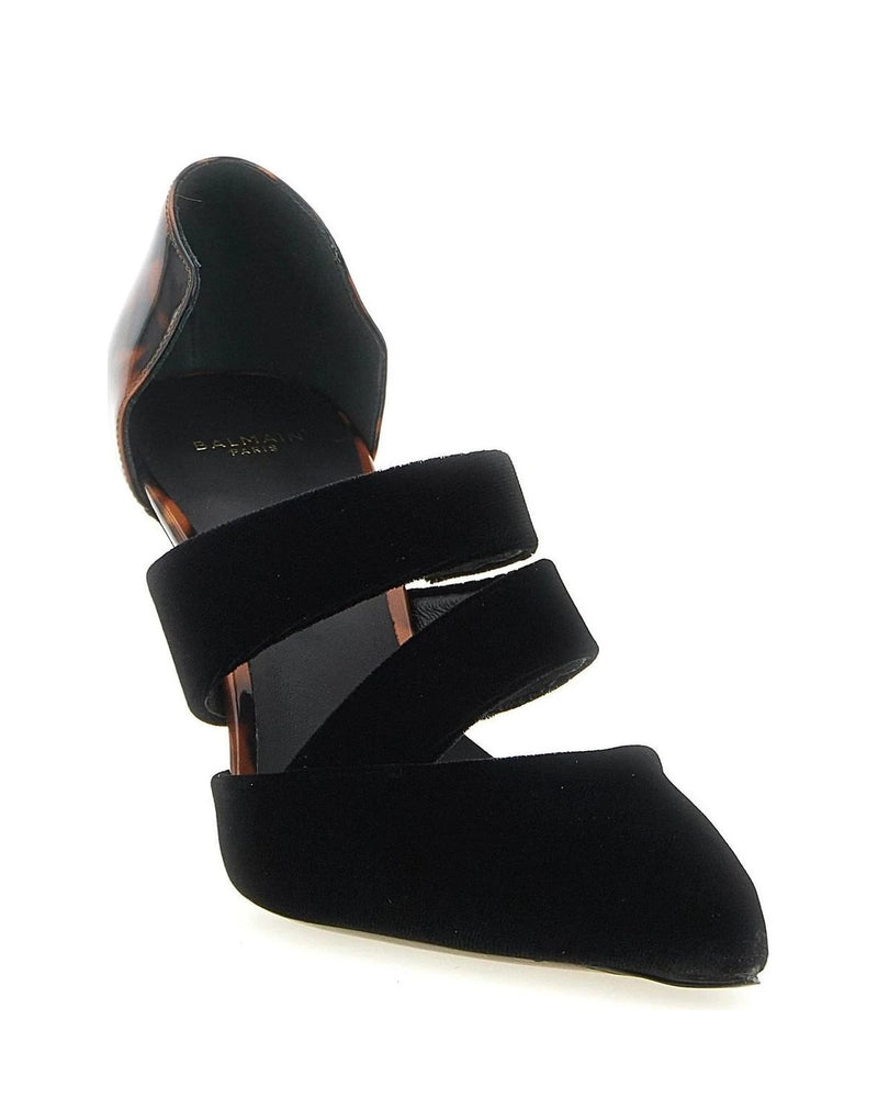 Balmain Pumps in black, Viscose — view 2