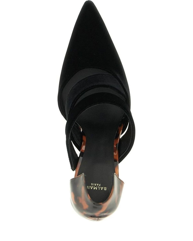 Balmain Pumps in black, Viscose — view 4