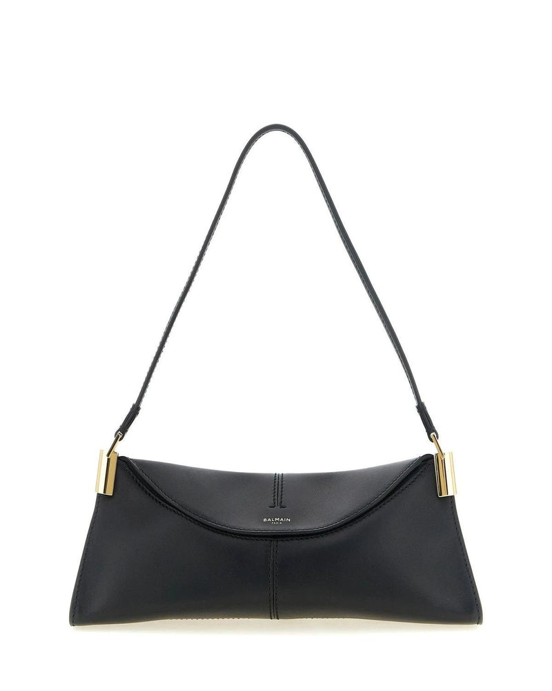 Balmain Shoulder Bag in black, Calfskin Leather