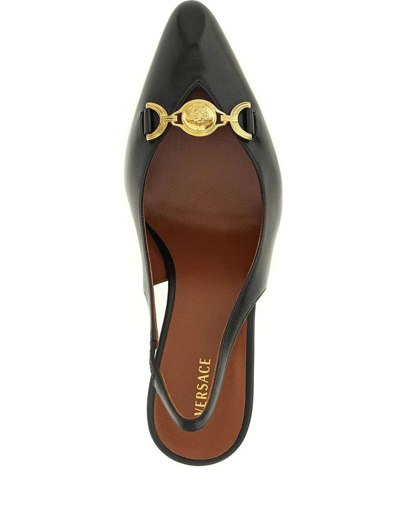 Versace Pumps in black, Lamb Leather — view 4