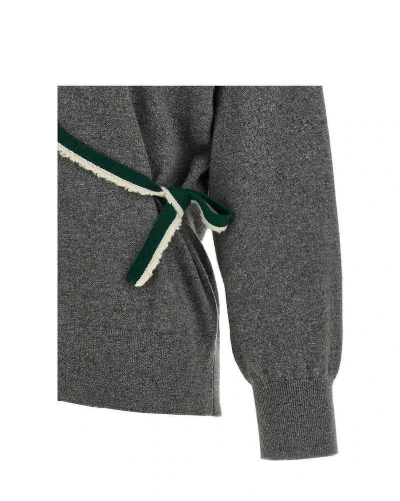 Dries Van Noten Cardigan in gray, Cashmere — view 4