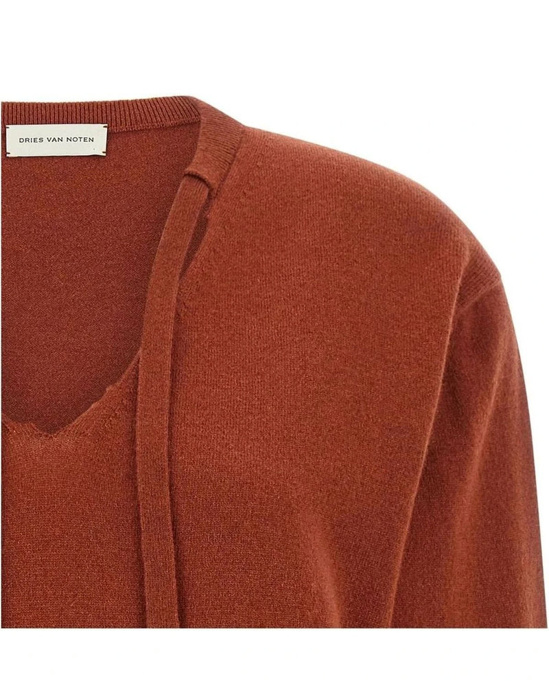 Dries Van Noten Sweater in red, Cashmere — view 3