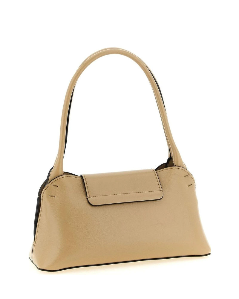 Versace Shoulder Bag in beige, Calfskin Leather — view 2