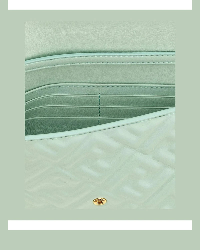 Fendi Shoulder Bag in green, Lamb Leather — view 4