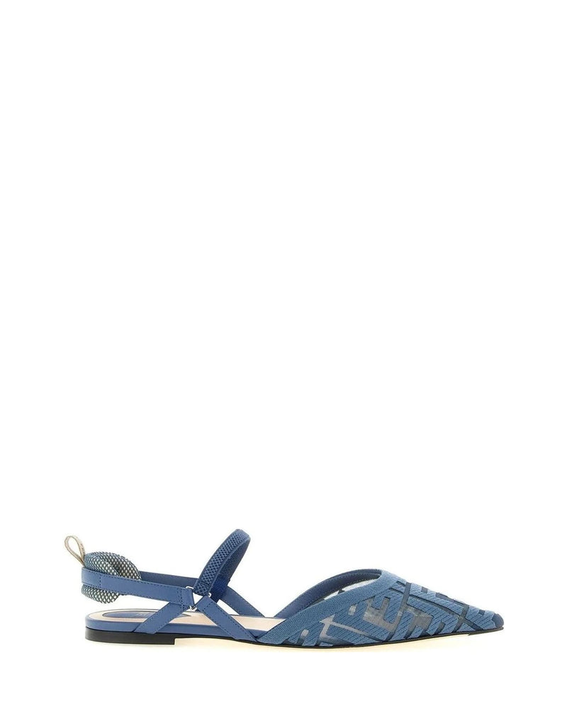 Fendi Sandals in blue, Polyamide
