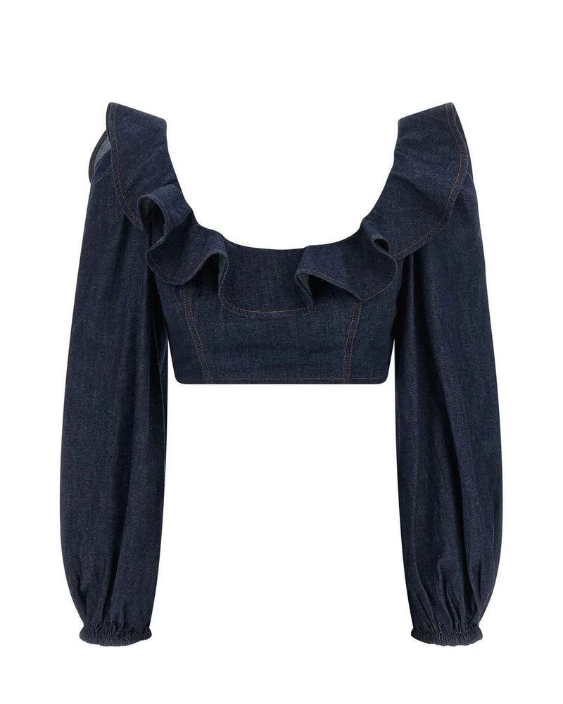 Zimmermann Blouse in blue, Cotton