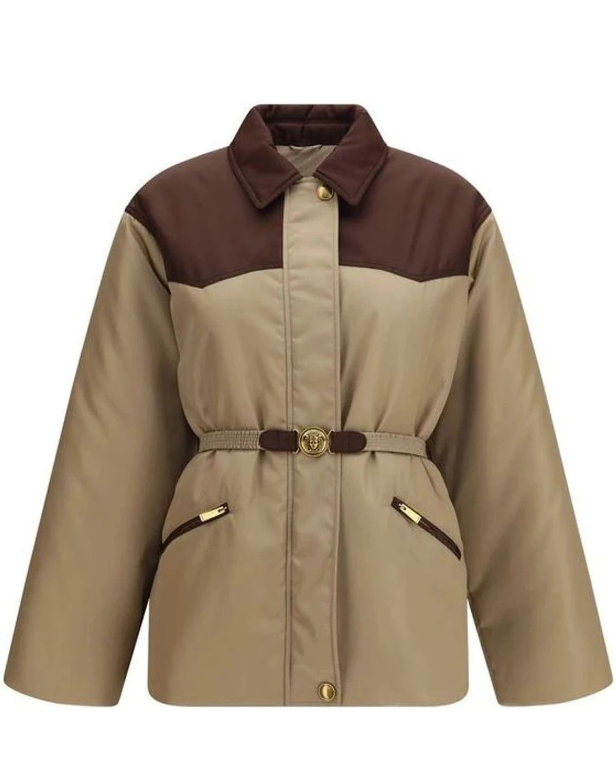 Versace Beige Puffer Jacket