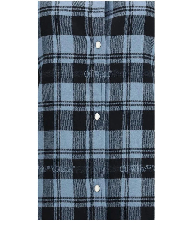 Off-White Trucker Jacket in blue, Cotton — view 3