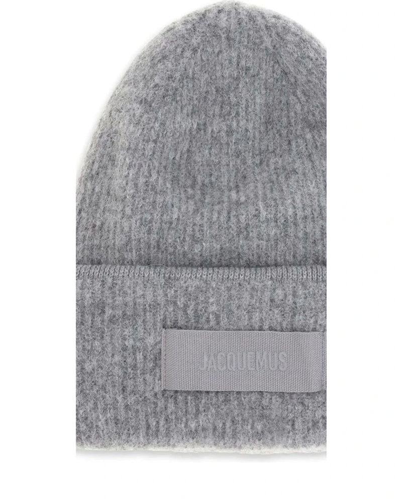 Jacquemus Winter Hat in gray, Alpaca Vicugna — view 3