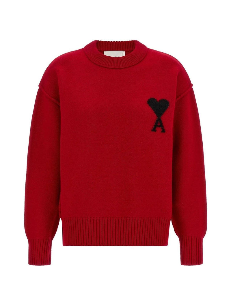 Ami Paris Sweater in red, Wool