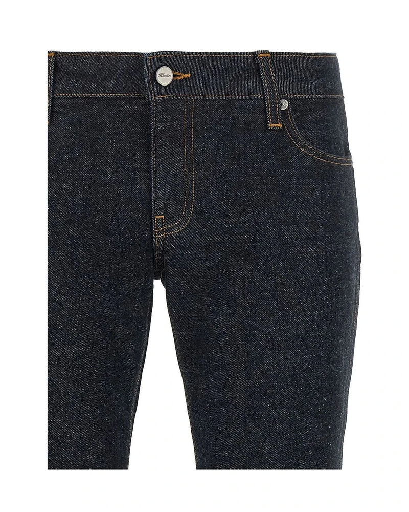 Khaite Jean in blue, Cotton — view 3