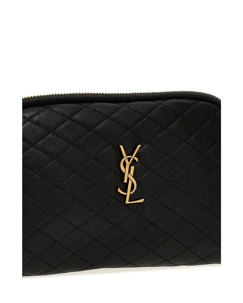 Saint Laurent Cross Body Bag in black, Lamb Leather — view 3