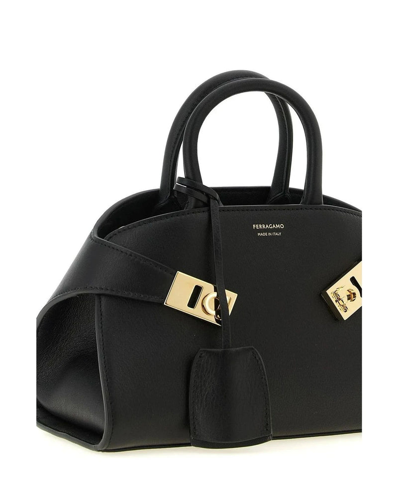 Ferragamo Satchel Bag in black, Calfskin Leather — view 3