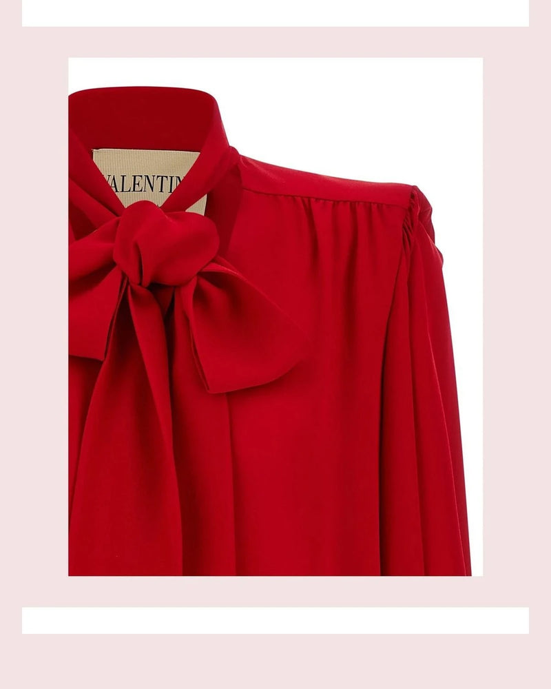Valentino Garavani Blouse in red, Silk — view 3