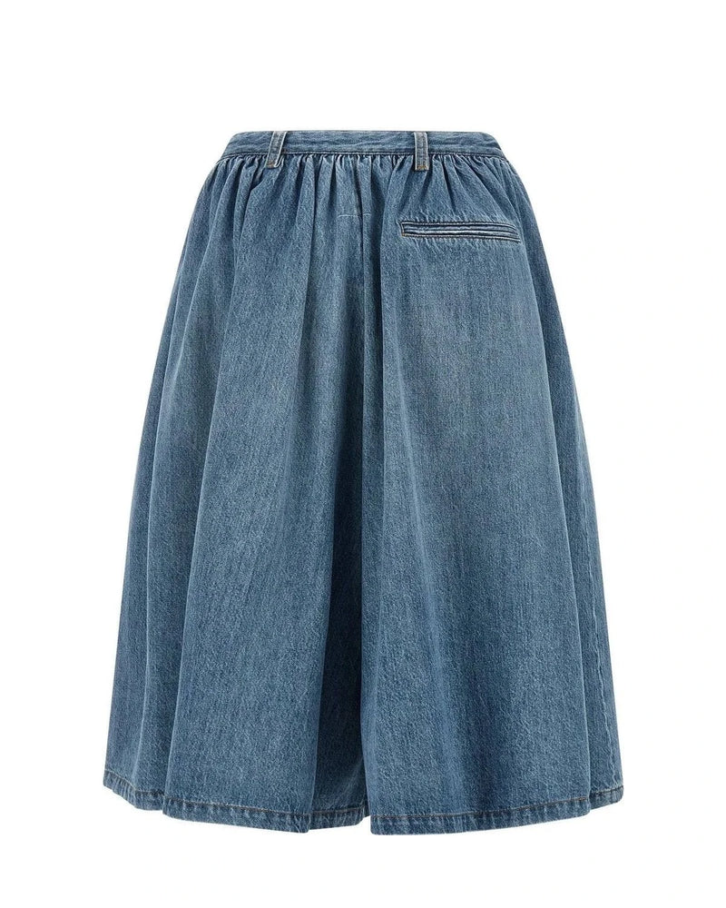 MM6 Maison Margiela Denim Short in blue, Cotton — view 2