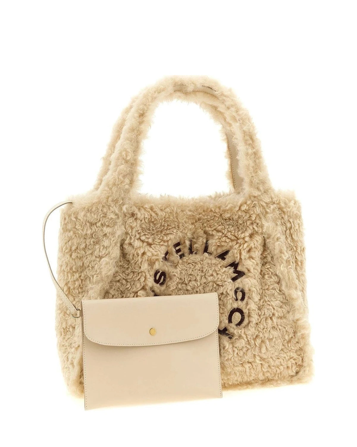 Stella McCartney Tote Bag in beige, Polyester — view 3