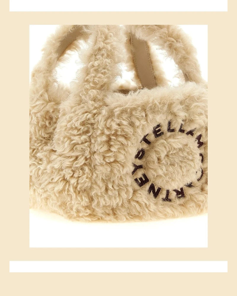 Stella McCartney Shoulder Bag in beige, Polyester — view 3