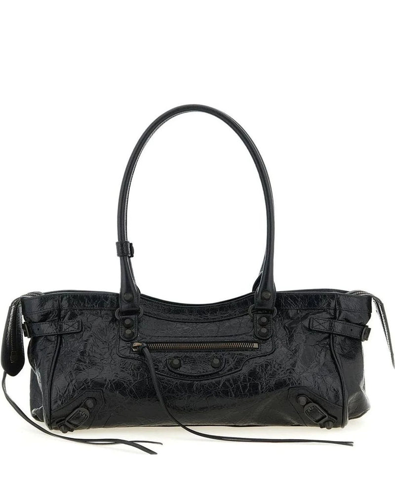 Balenciaga Shoulder Bag in black, Lamb Leather