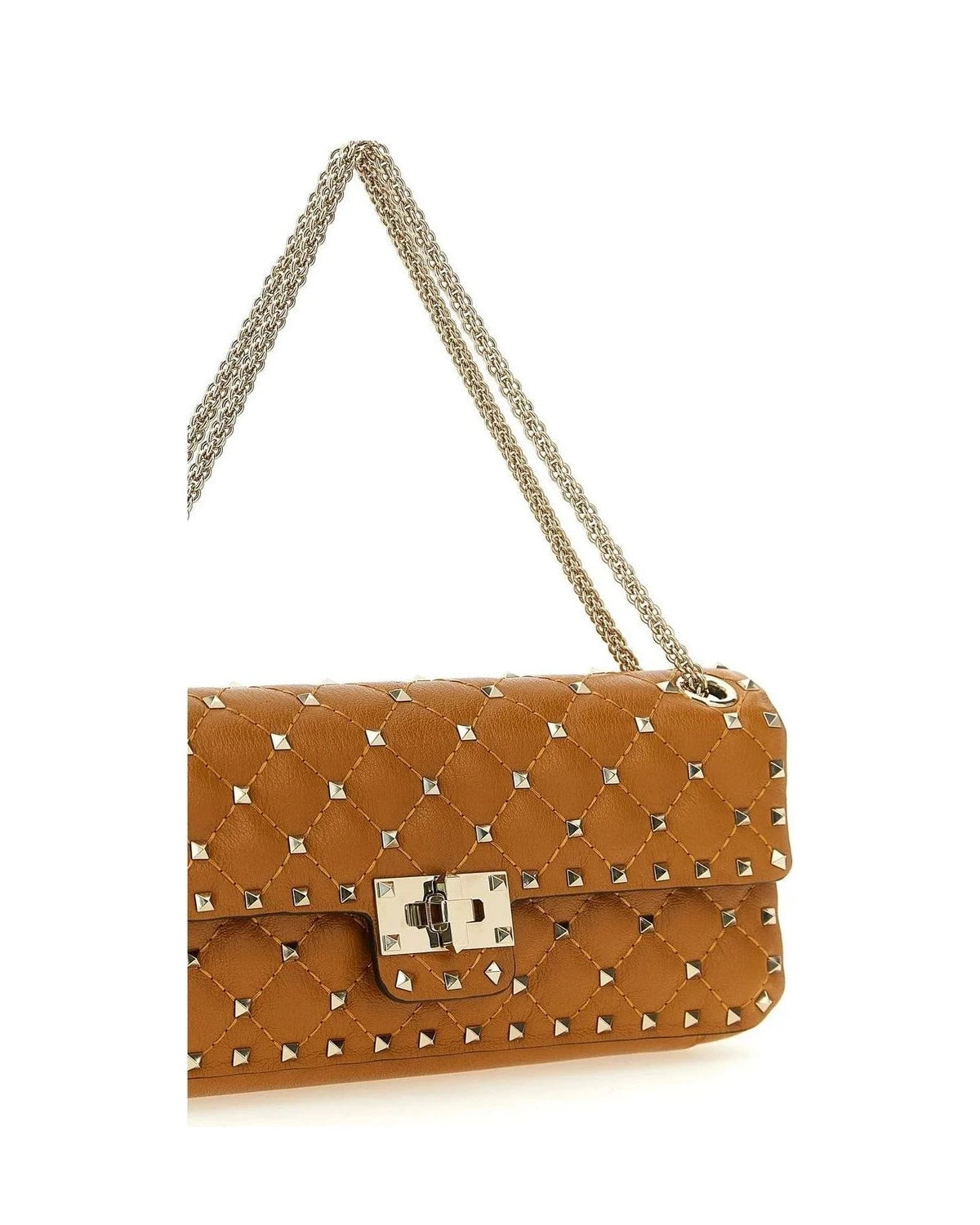 Valentino Garavani Shoulder Bag in orange, Goat Leather — view 3