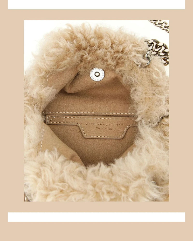 Stella McCartney Hobo Bag in beige, Polyester — view 4