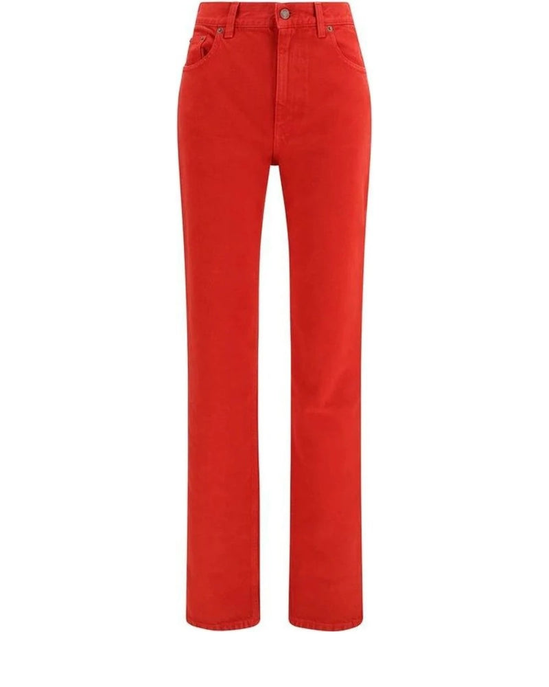 Chloé Trouser in red, Cotton