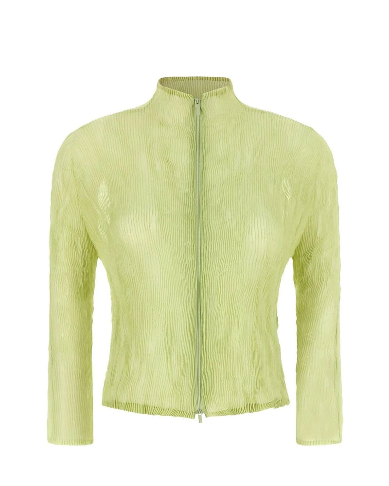 Issey Miyake Cardigan in green, Polyester